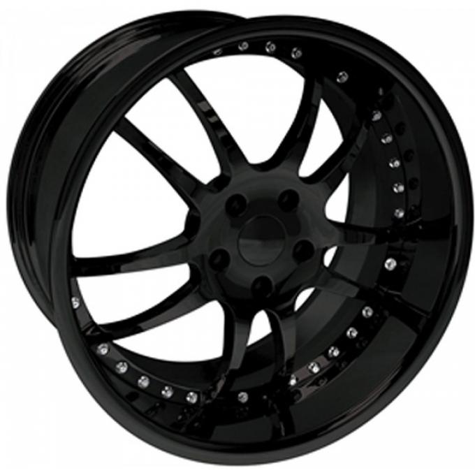 Corvette Wheel Package, Z06/ZR1/Grand Sport, Custom Black, 19x9.5" Front, 20x12" Rear, 2006-2013