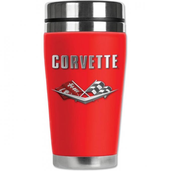 Corvette Mugzie® brand Travel Mug - 1961 Corvette C2 Logo