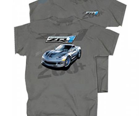 Corvette T-Shirt, ZR1 Supercharged, Charcoal