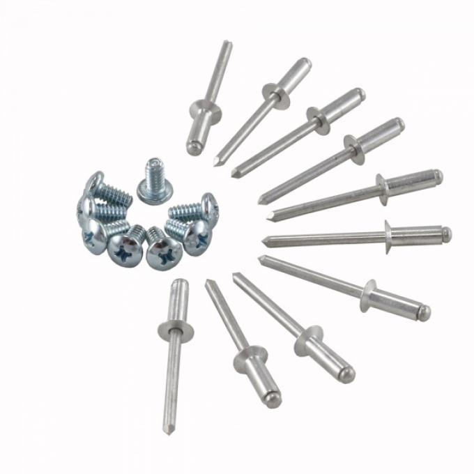 Redline Restomotive® 1970-1977 (Early) Chevrolet Corvette T-Top Stainless Molding Mounting Hardware Kit