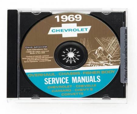 Corvette Service Manual On CD, 1969
