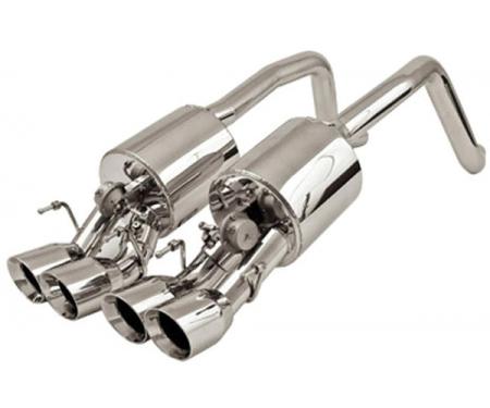 Corvette Exhaust System, B&B, Fusion, Z06/ZR1, With Quad Oval Tips, 2008