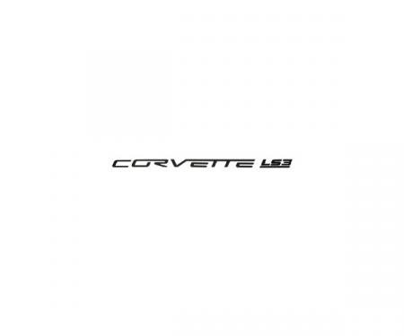 Corvette Fuel Rail Letter Set, LS3, Gloss Black, 2008-2013