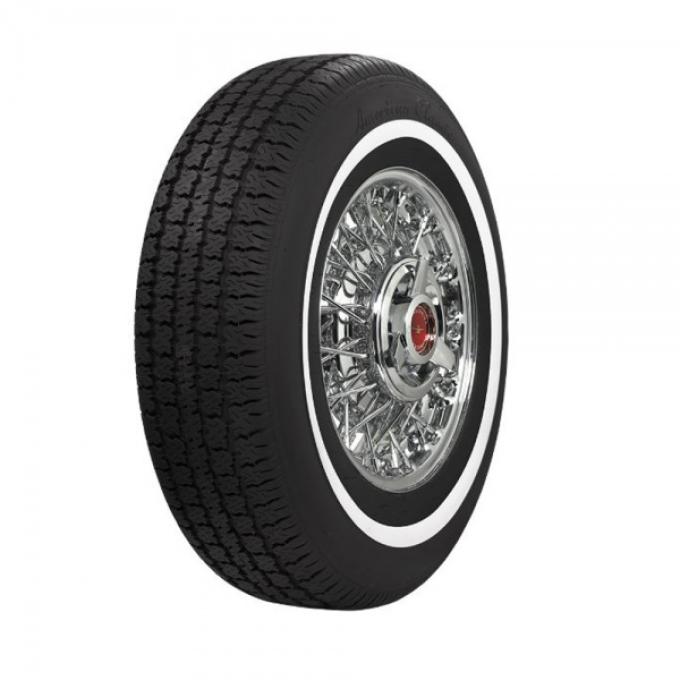 Corvette Tire, P205/75R15, Radial, American Classic, 1" Whitewall, 1962-1965