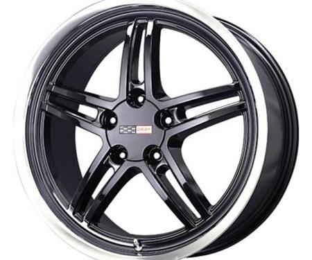 Corvette Cray Scorpion 19x10.5 Gloss Black With Mirror Cut Lip, 1-Piece Wheel, 1997-2013