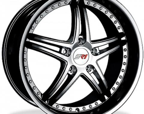 Corvette Wheel Package, Black Chrome, Bullet Series, 18" Front, 19" Rear, 1997-2013