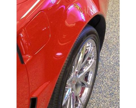 Corvette Paint Protectors, Rear Quarter Panel Flare, Z06/ZR1/Grand Sport, Cleartastic, 2006-2013