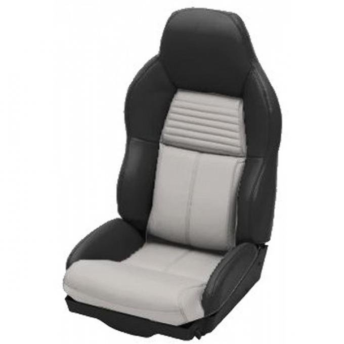Corvette Seat Covers, Two-Tone Standard Leather, 1994-1996