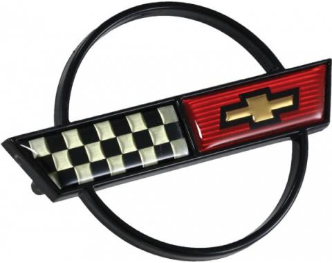 Corvette Wheel Center Cap Emblem, With 17", 1988-1989