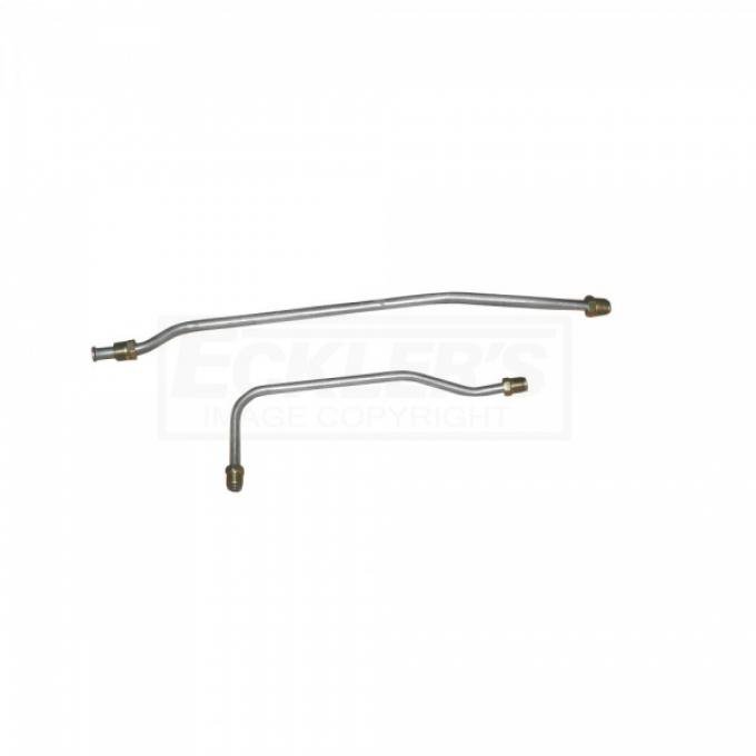 Corvette Fuel Pump Lines To Carburetor, 425 HP, Three Lines, One Y-Block, Stainless Steel 1967
