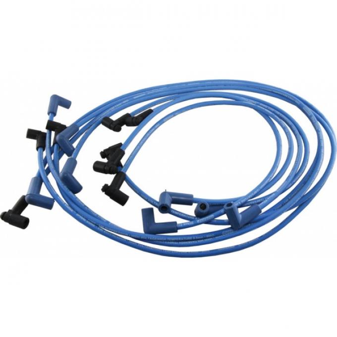 Corvette Spark Plug Wires, Moroso, Blue, 1975-1982