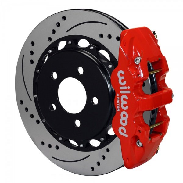 Corvette Wilwood Aero4 Rear 14" Brake Kit, 6Piston Caliper Slotted