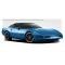 Corvette Cray Scorpion 20x9 Gloss Black With Mirror Cut Lip, 1-Piece Wheel, 1984-2013