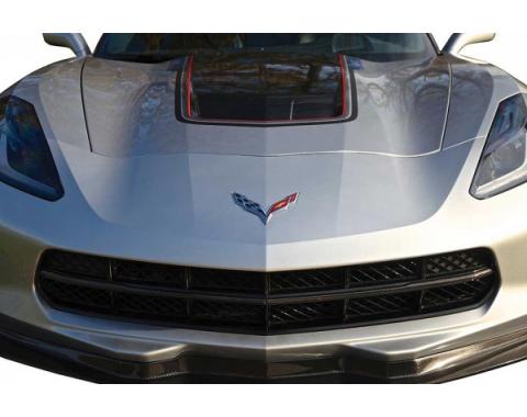 Corvette Concept7 Carbon Fiber Grille Insert Overlays, 2014-2017