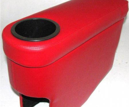 Corvette Center Console, Custom, With Cup Holder, Red, 1963-1964