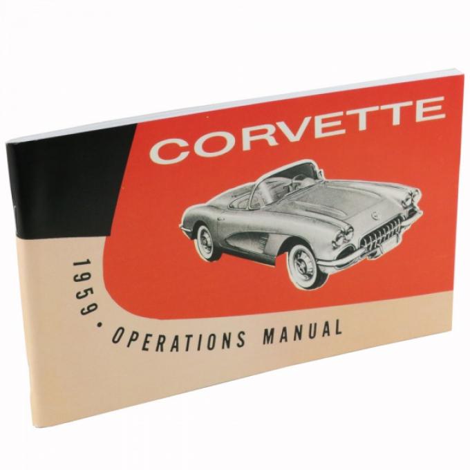 Corvette Owners Manual, 1959