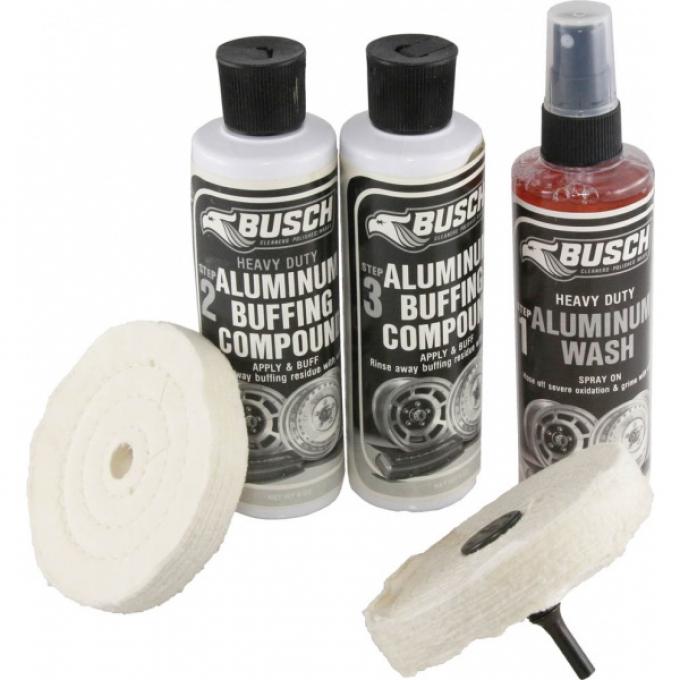 Busch Heavy Duty Aluminum Wash & Buff Kit