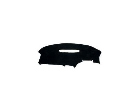 Corvette Carpteted Dash Mat, "Custom Fit", Without Heads UpDisplay, Black, 1997-2004