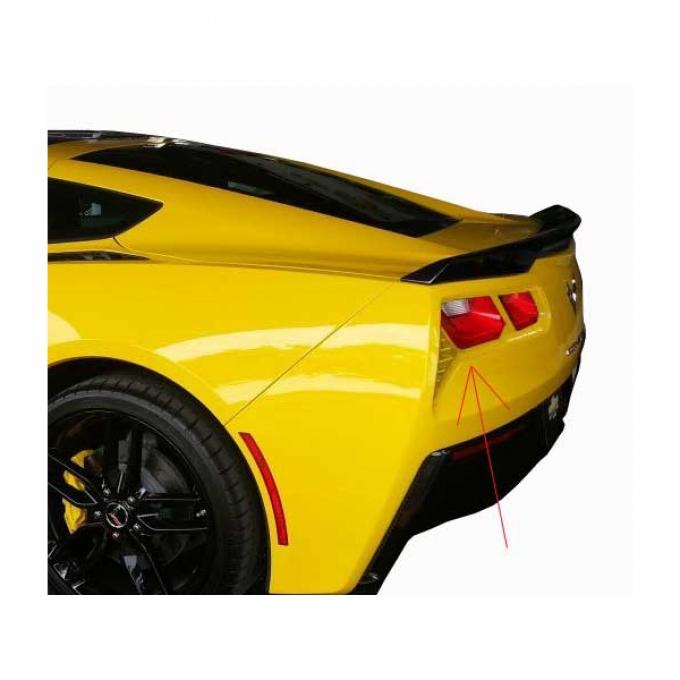 Corvette Painted Body Color Taillight Bezels Set, 2014-2017
