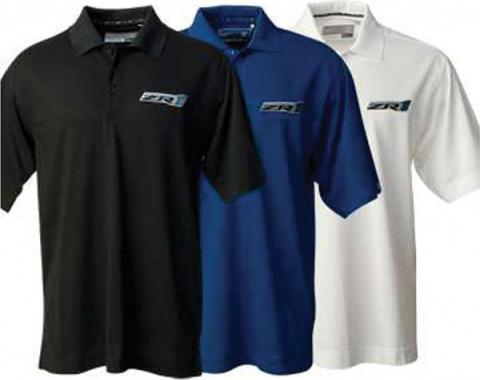 Corvette C6 Polo Shirt, Cutter & Buck Championship, Men's, ZR1 Logo, Black