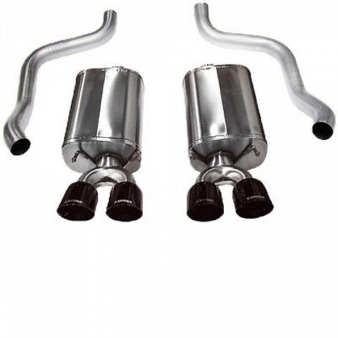 Corvette Exhaust System, CORSA Sport With Pro-Series 3-1/2" Black Quad Tips, 2005-2008