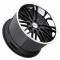 Corvette Wheel, Cray Hawk, 20x11'', Rear Only, Gloss Black With Chrome Stainless Lip, 2014-2017