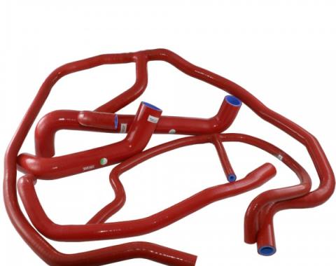 Corvette Radiator Hose Kit, Silicone, Red, 2005-2013