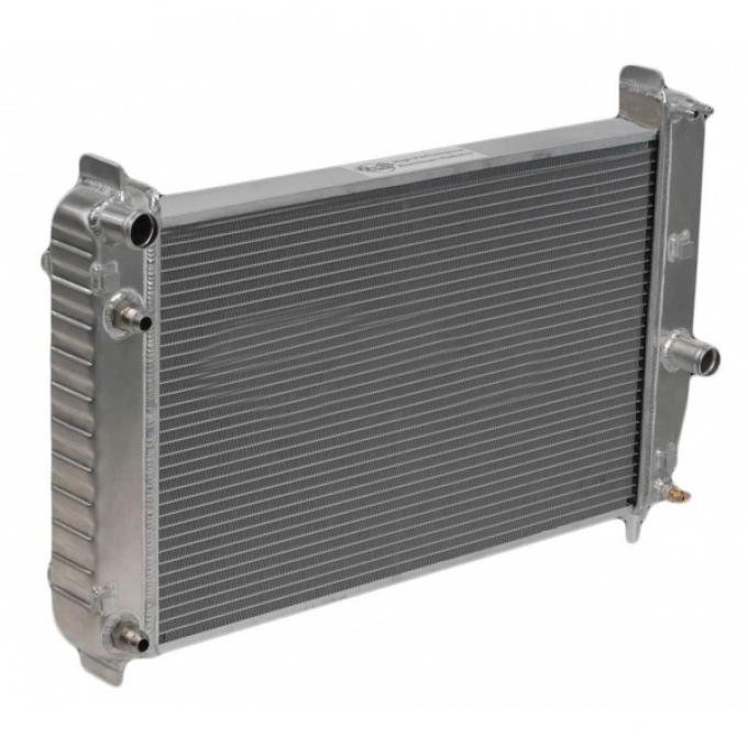 DeWitts Direct Fit Aluminum Radiator, 2 Row, 1" Tubes, Short Design Clears Superchargers, EOC Left Side, With Manual Transmission Only| 1139197E Corvette 1997-2004