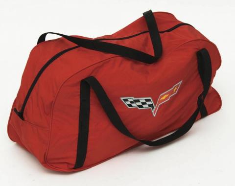 Corvette Duffle Bag, Red, With C6 Logo