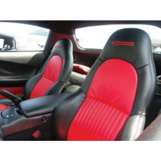 Corvette Leather Seat Covers, Two-Tone Sport, 1994-1996