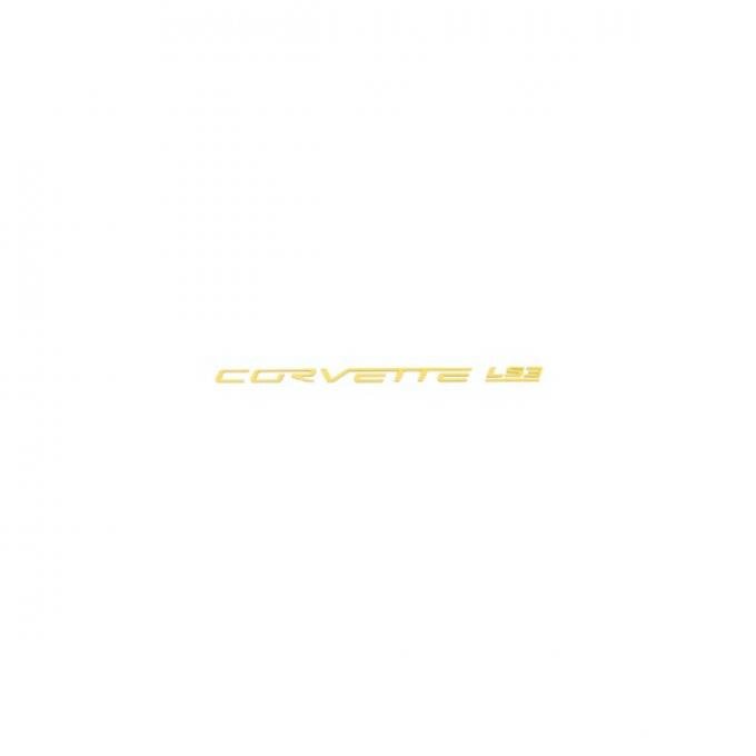 Corvette Fuel Rail Letter Set, LS3, Gloss Yellow, 2008-2013