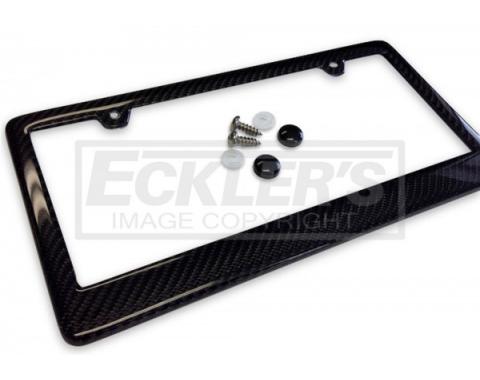 Corvette Carbon Fiber License Plate Frame, Rear, 1997-2004