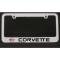 Corvette Elite License Frame, 84-96 Corvette Word with Single Logo