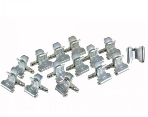 CA 1963-1967 Chevrolet Corvette Dash Pad Clips, 14 Piece Set X2065