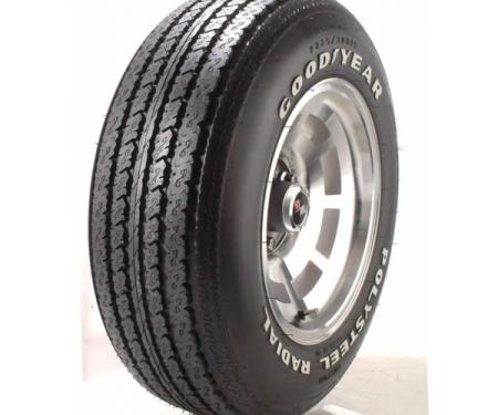 Corvette Tire, Goodyear, Polysteel Radial, P225-70R-15,Large Raised White Letters, 1979-1982