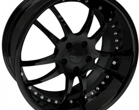 Corvette Wheel Package, Custom Black, 19x9.5" Front, 20x11"Rear, 2005-2013