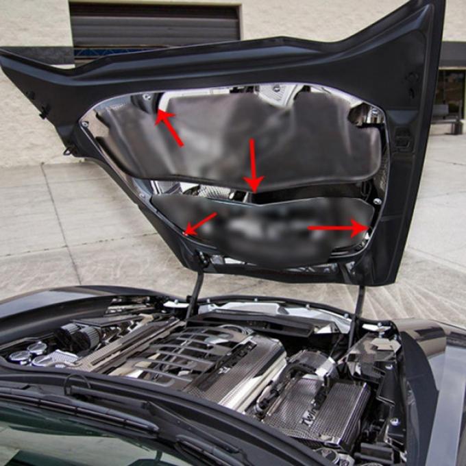 American Car Craft Hood Trim With Center Brace| 053078 Corvette Z06 Only 2015-2017