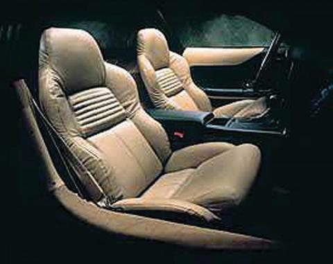 CA 1994-1996 Chevrolet Corvette Mounted Driver Leather Seat Covers Standard 482520 | 59-96 Black