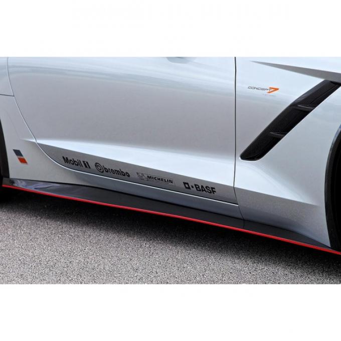 Corvette Concept7 Carbon Fiber Rocker Panels, 2014-2017