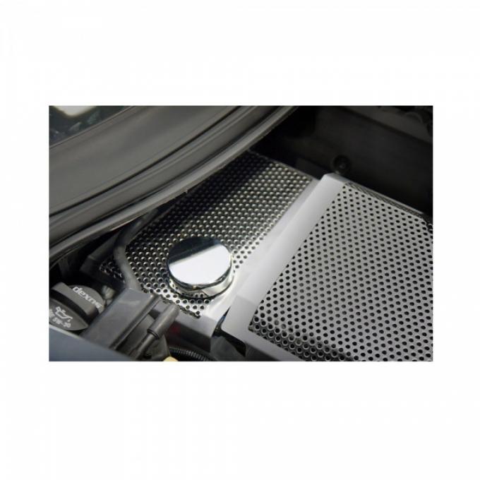 American Car Craft Water Tank Cover, Perforated / Brushed| 053063 Corvette Z06 & Z51 2014-2017