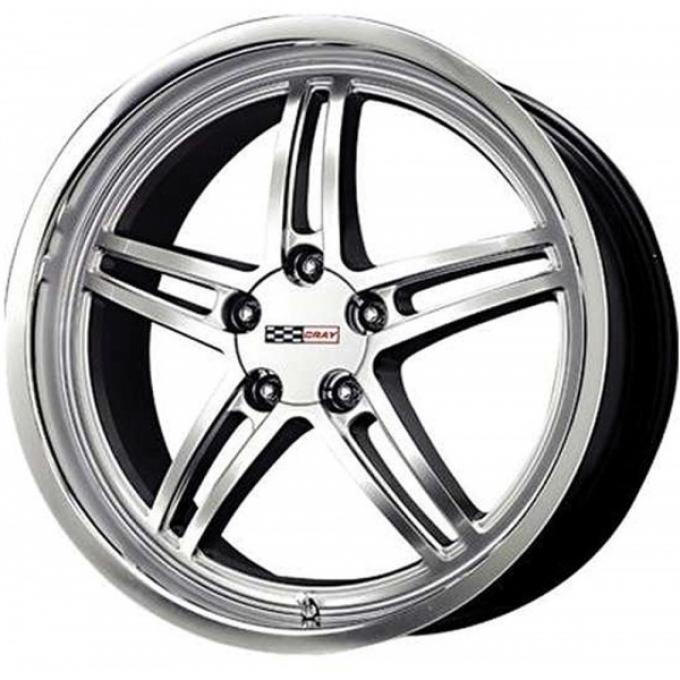 Corvette Cray Scorpion 20x9 Hyper Silver With Mirror Cut Lip, 1-Piece Wheel, 1984-2013