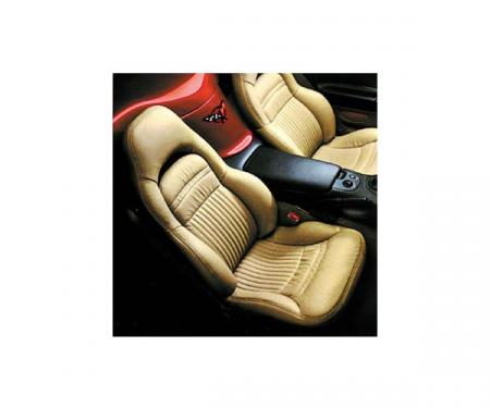 CA 1997-2004 Chevrolet Corvette Driver Leather Seat Covers Sport 482820 | 59-96 Black