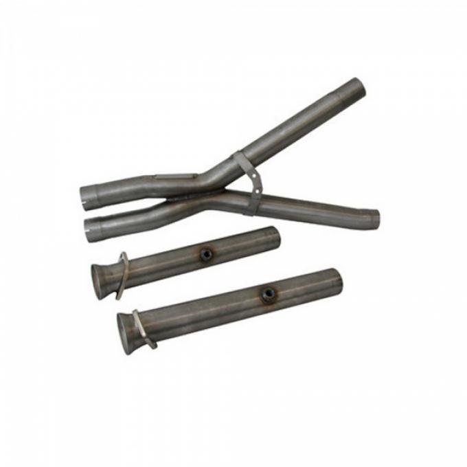 2005-2009 Corvette BBK C6 2-3/4" Stainless Off Road X-pipe