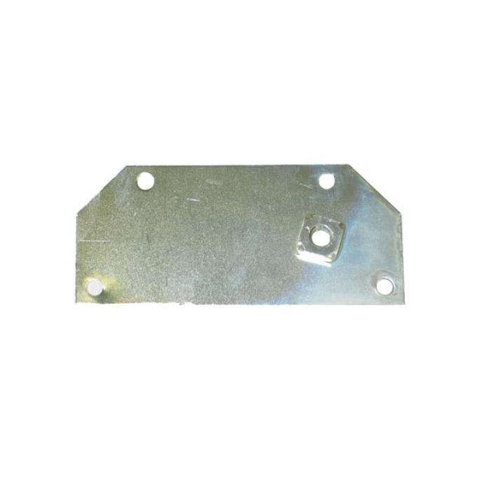 Corvette Seat Hold Down Retainer Plate Underbody Front Left, 1956-1962