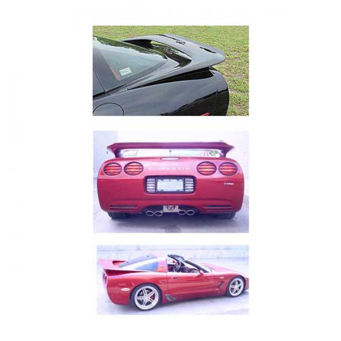 Premier Quality Products, Street Rear Wing| 40038Q Corvette Coupe Only 1997-2004