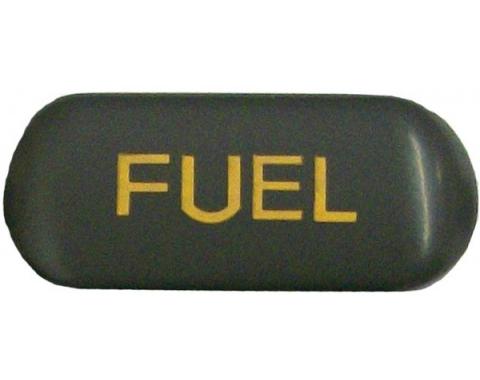 Corvette Button, Fuel, Gray/Orange, 1990-1991