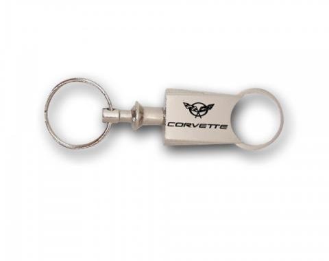 Corvette Chrome Pull-Apart Key Chains, C5