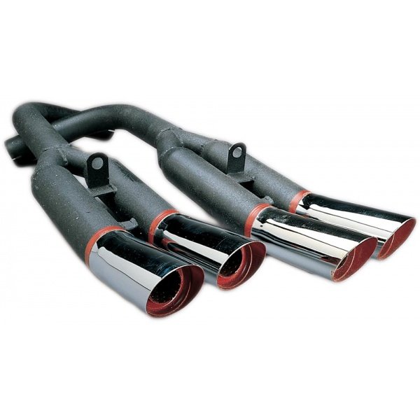 Corvette Mufflers, KBD Targa 3", Chrome Tip, 19841990