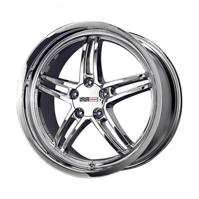 Corvette Cray Scorpion 18x9 Chrome, 1-Piece Wheel, 1984-2013