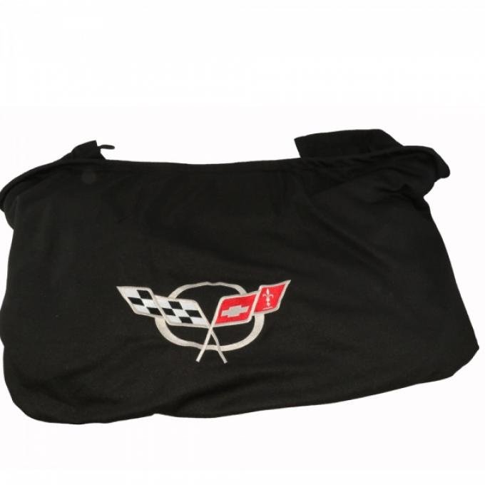 Corvette Rear Cargo Shade, With Embroidered C5 Logo, 1997-2004